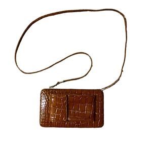 Faux Snake Skin Evening Clutch
